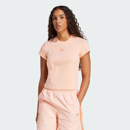 ADIDAS ORIGINALS Essentials Slim Tee Glow Pink WOMEN
