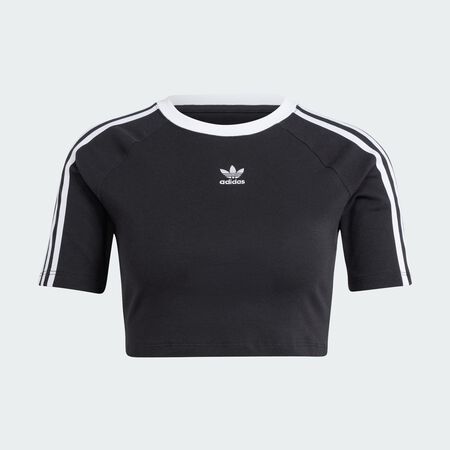 ADIDAS ORIGINALS T-shirt 3 bandes Baby Black FEMME