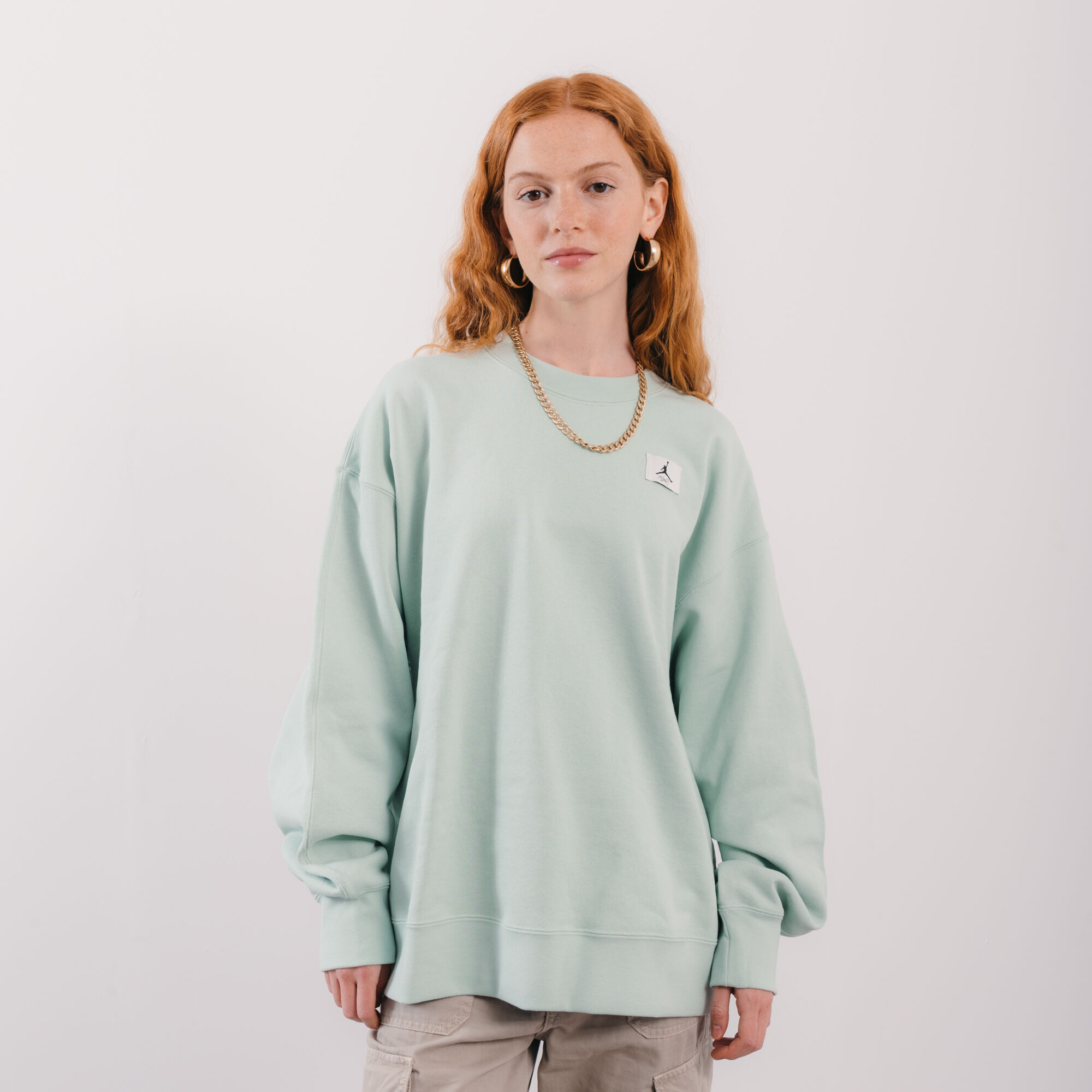 JORDAN SWEAT CREW FLC ESSENTIAL VERT SWEAT FEMME Courir