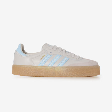 ADIDAS ORIGINALS samba SAMBAE GRIS/BLEU JUNIOR
