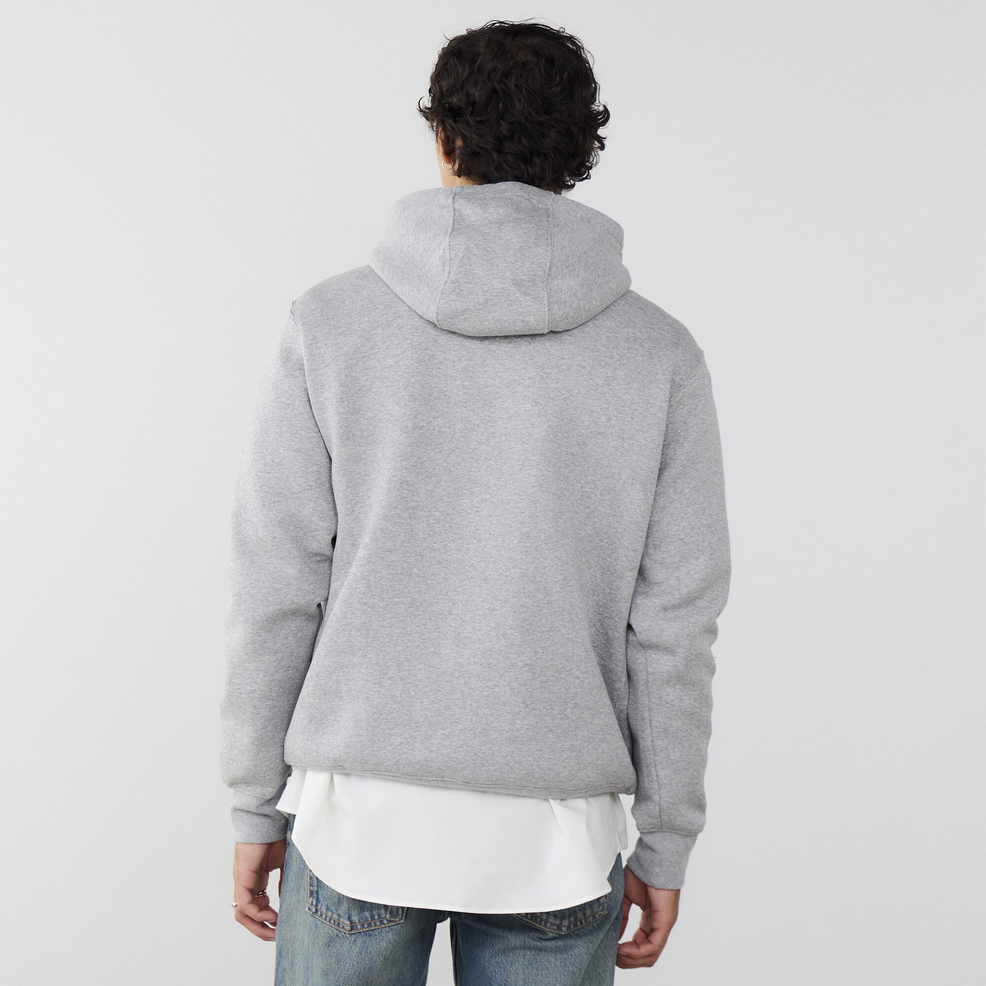 NIKE HOODIE CLUB SMALL LOGO GRIS SWEATSHIRTS MEN Courir