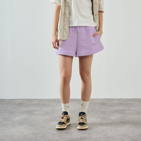NIKE SHORT PHOENIX ESSENTIAL LILAS/BLANC FEMME