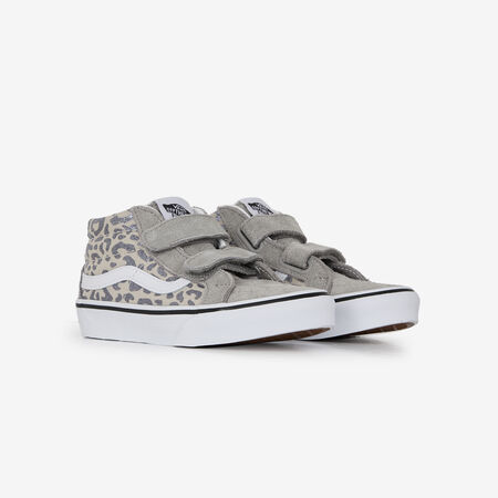 VANS SK8-MID LEOPARD V BEIGE/ARGENT CADET
