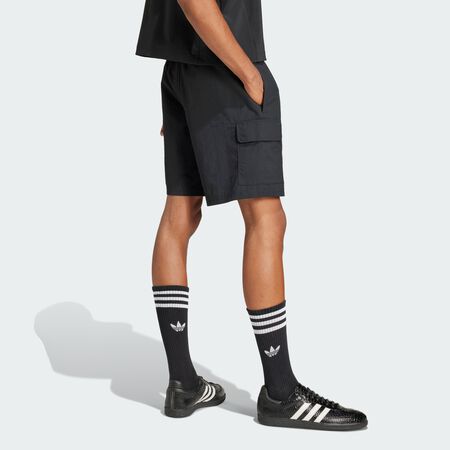 ADIDAS ORIGINALS SHORT CARGO WOVEN NOIR/BLANC HOMME
