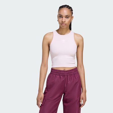 Débardeur à bord-côte Essentials : Sandy Pink