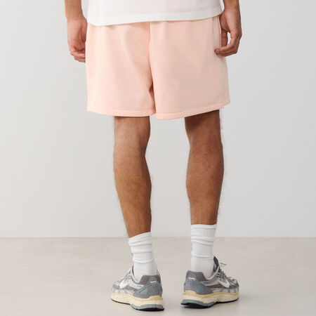 NIKE SHORT CLUB FLEECE FLOW ROSE/BLANC HOMME