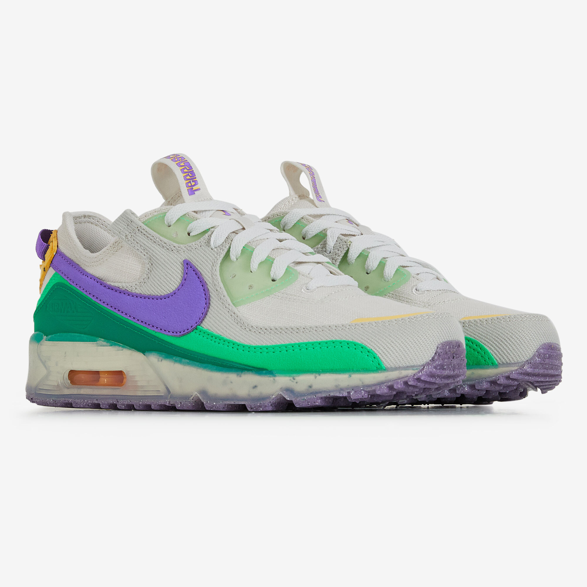 Purple and green hotsell nike air max