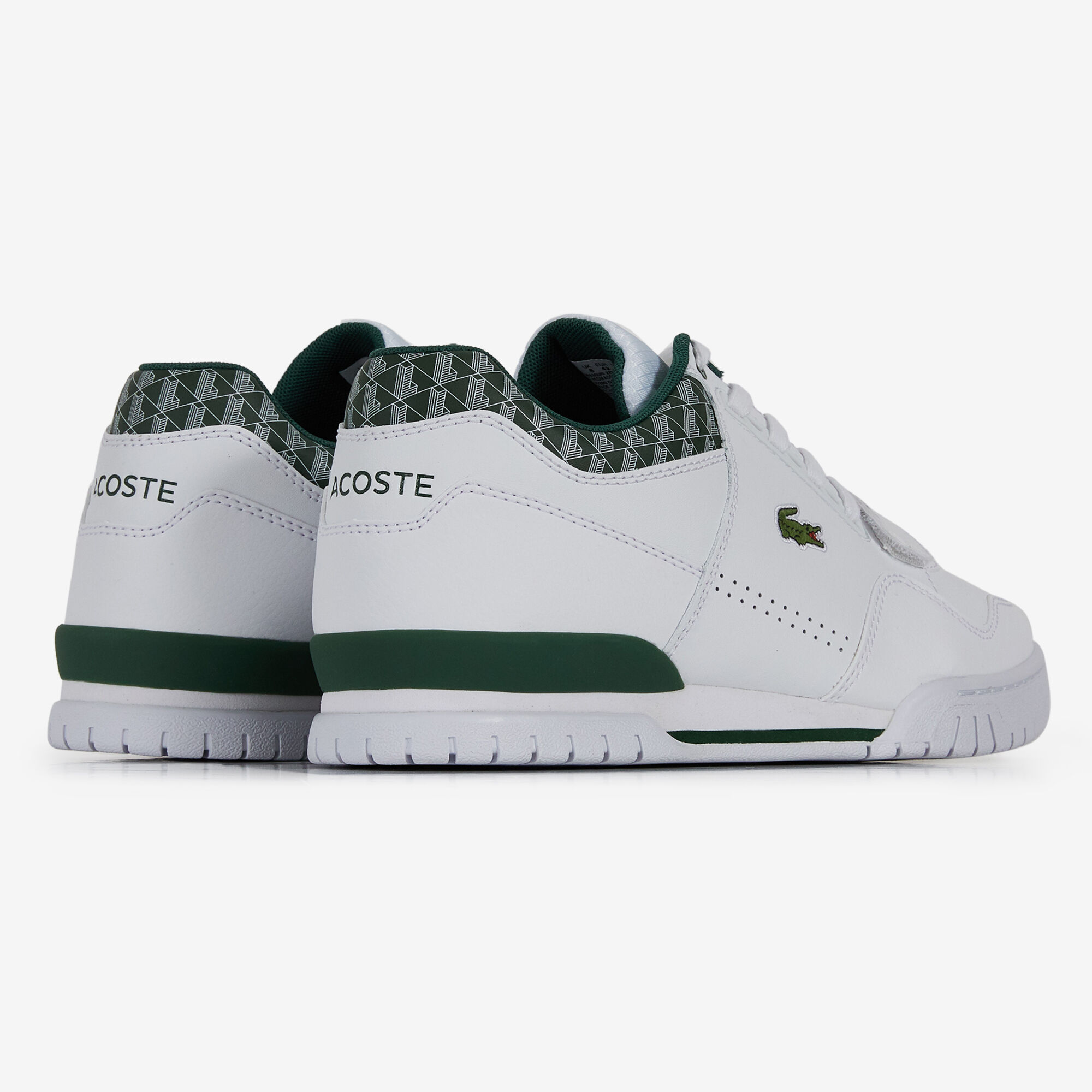 LACOSTE MISSOURI SIGNATURE WHITE GREEN SNEAKERS MEN Courir