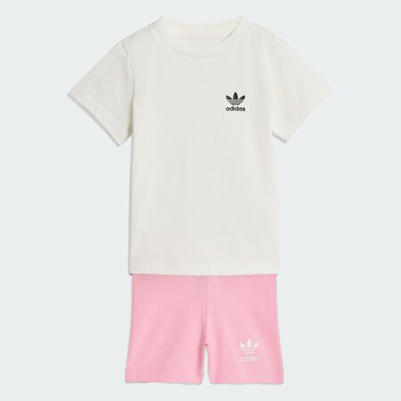 ADIDAS ORIGINALS Ensemble t-shirt et cycliste Enfants Pink Fusion CADET