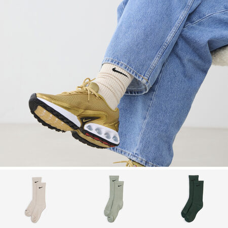 NIKE CHAUSSETTES X3 CREW SOLID COLOR BEIGE MIXTE