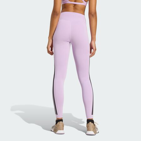 ADIDAS ORIGINALS Legging Optime 3-Stripes Full Length Powder Plum FEMME
