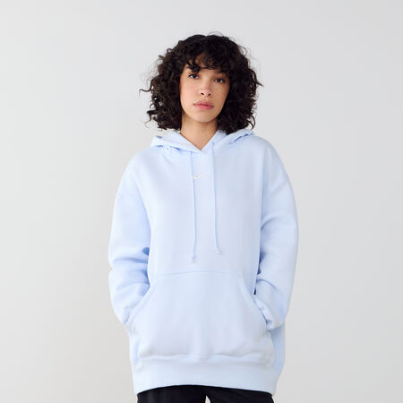 NIKE HOODIE PHOENIX LONG OVERSIZED BLUE/WHITE WOMEN