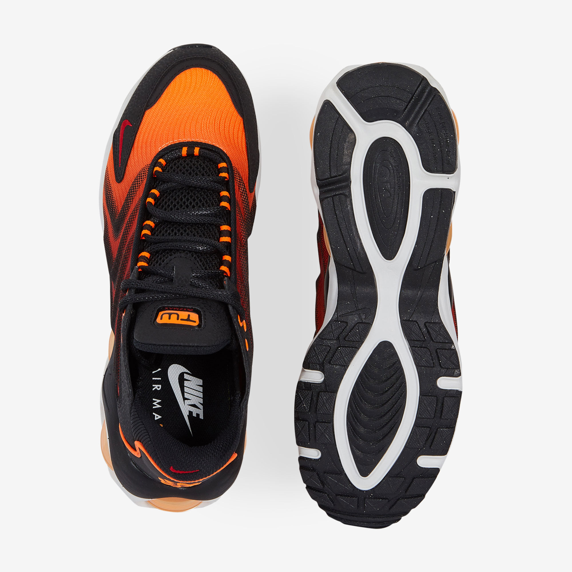 Nike air black and orange sales