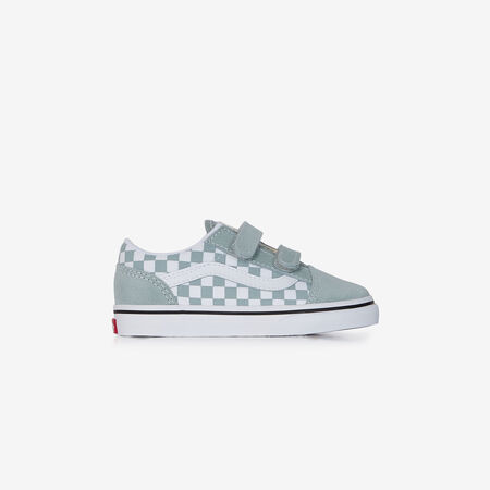 VANS old skool OLD SKOOL V CHECKERBOARD SKY BLUE BABIES
