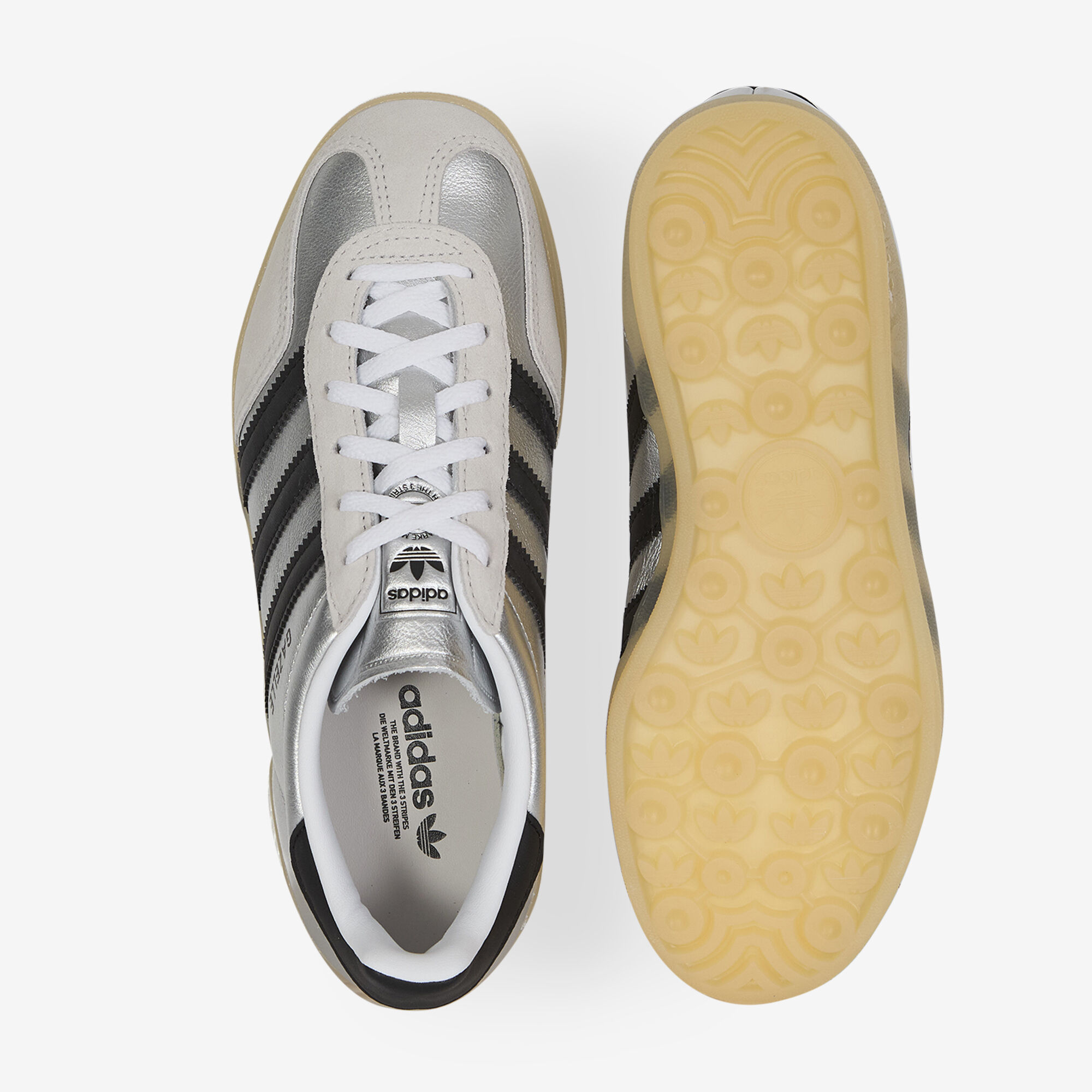 ADIDAS ORIGINALS GAZELLE INDOOR METALLIC SILVER - SNEAKERS