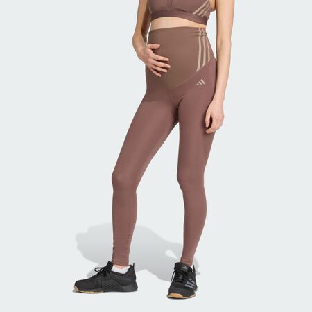 ADIDAS PERFORMANCE Optime Essentials Full-Length Leggings (Maternity) Earth Strata WOMEN