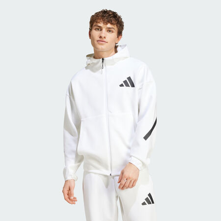 ADIDAS ORIGINALS Z.N.E. Full-Zip Hooded Track Jacket White MEN
