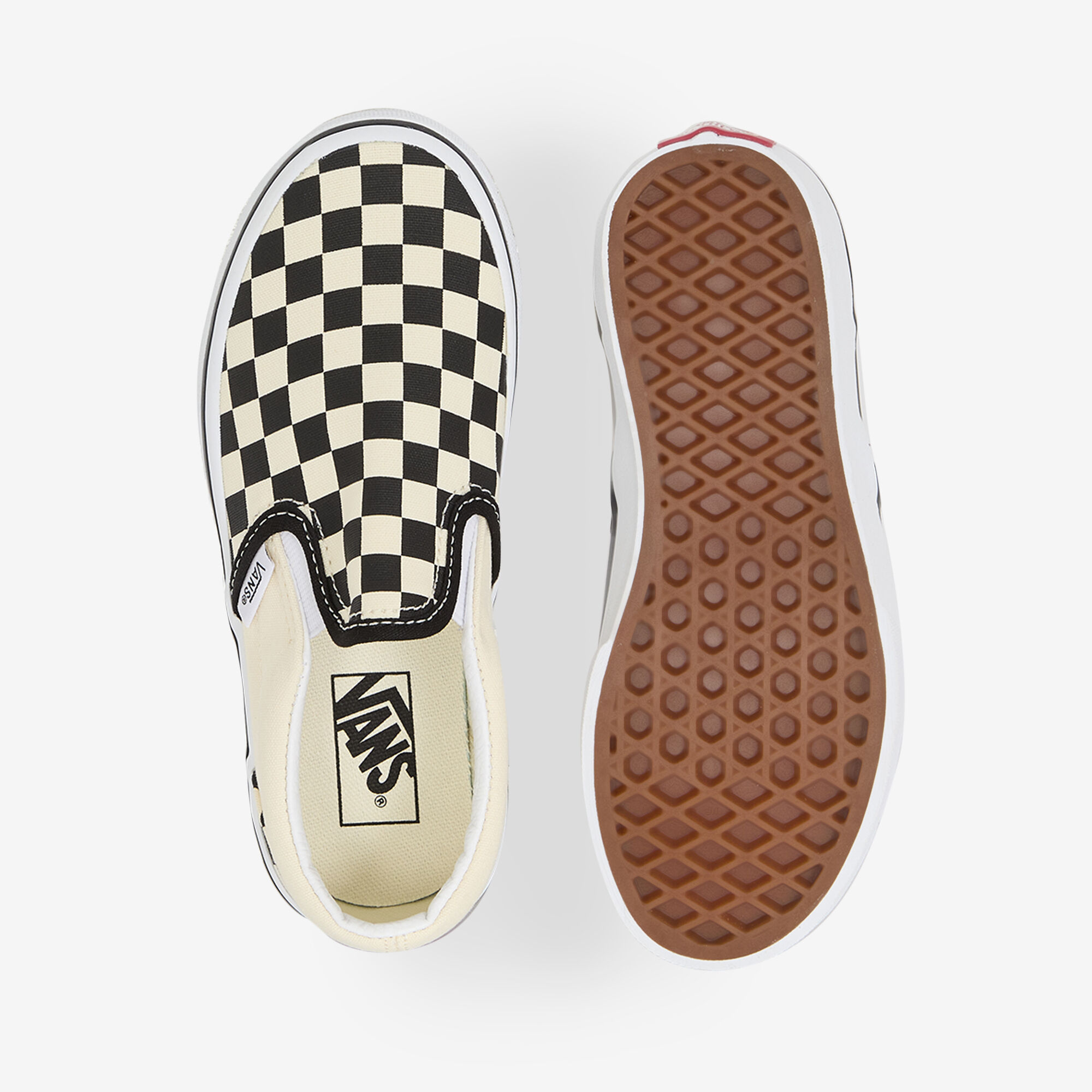 Classic Slip-on  Blanc/noir   - Enfant -