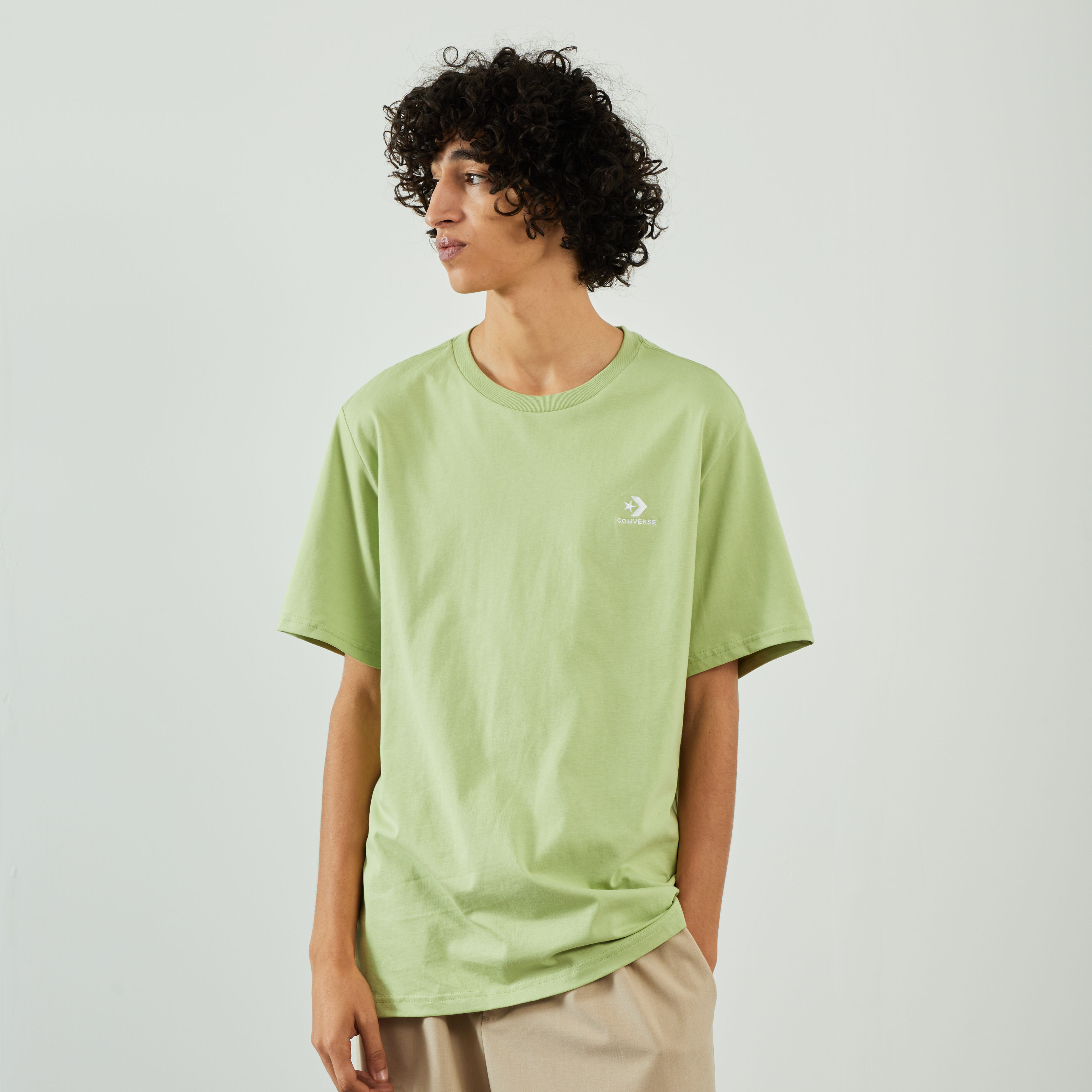 Converse t shirt mens yellow clearance