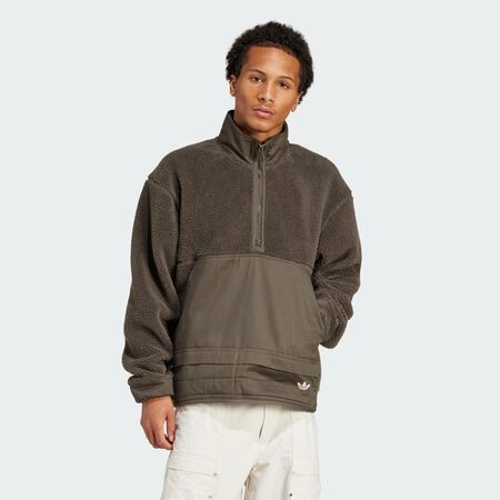 ADIDAS ORIGINALS Premium Essentials Fleece Sweatshirt Shadow Olive MEN