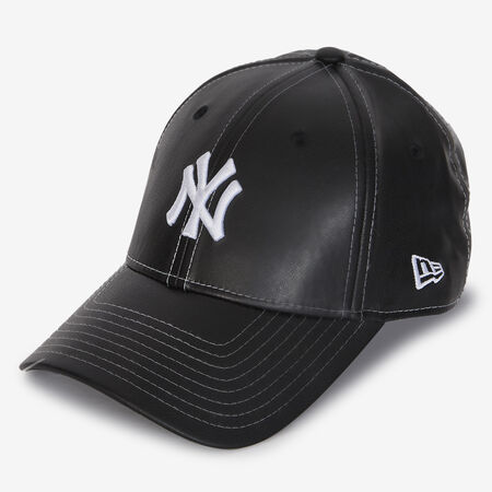 NEW ERA 9FORTY WOMEN NY TOPSTITCH PU NOIR/BLANC FEMME