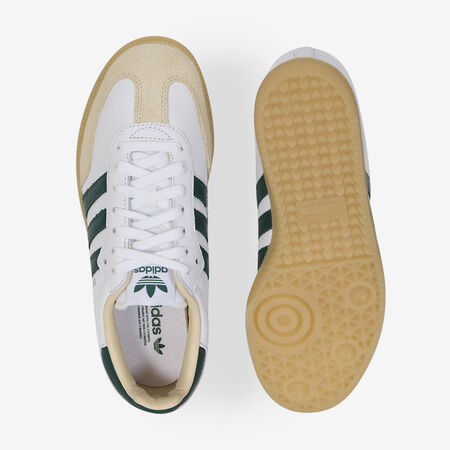 ADIDAS ORIGINALS SAMBA OG WHITE/GREEN SNEAKERS WOMEN