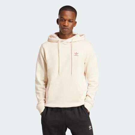ADIDAS ORIGINALS Trefoil Essentials Hoodie French Terry Wonder White MEN