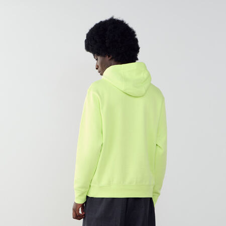 NIKE HOODIE CLUB SMALL LOGO NEON YELLOW MEN