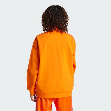 ADIDAS ORIGINALS Colorblock Track Top Orange / Semi Lucid Fuchsia WOMEN