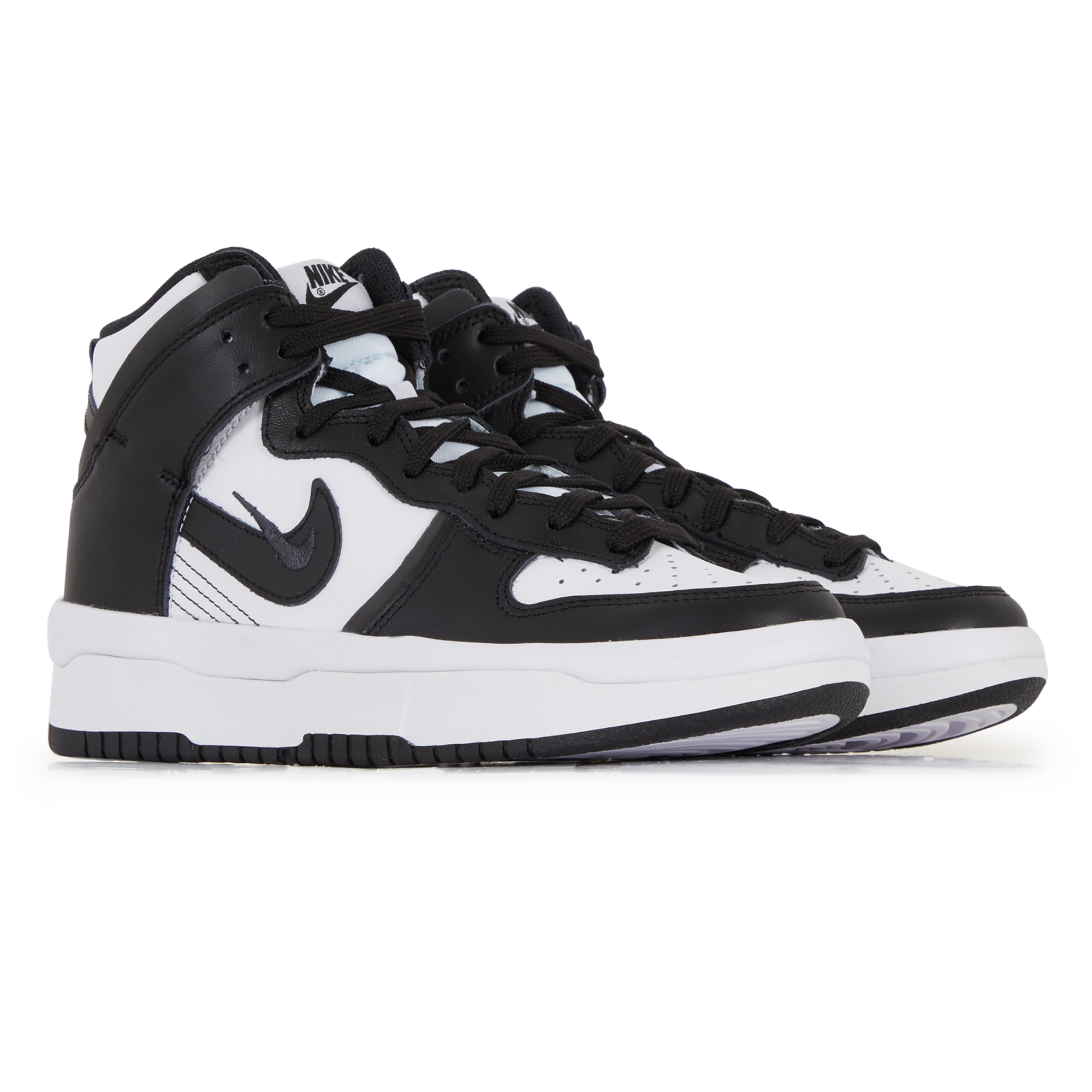 nike dunk high black panda
