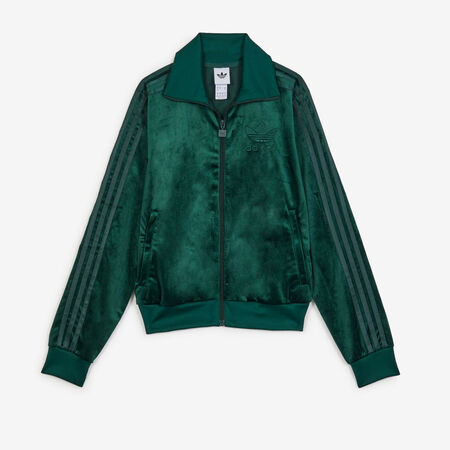 ADIDAS ORIGINALS JACKET FZ ADICOLOR VELVET VERT FEMME