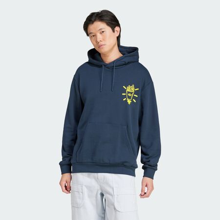 ADIDAS ORIGINALS Q12 Street Burger Hoodie Aurora Ink MEN