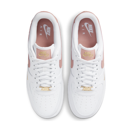 NIKE AIR FORCE 1 LOW SNEAKERS FEMME BLANC ROSE LACETS Courir