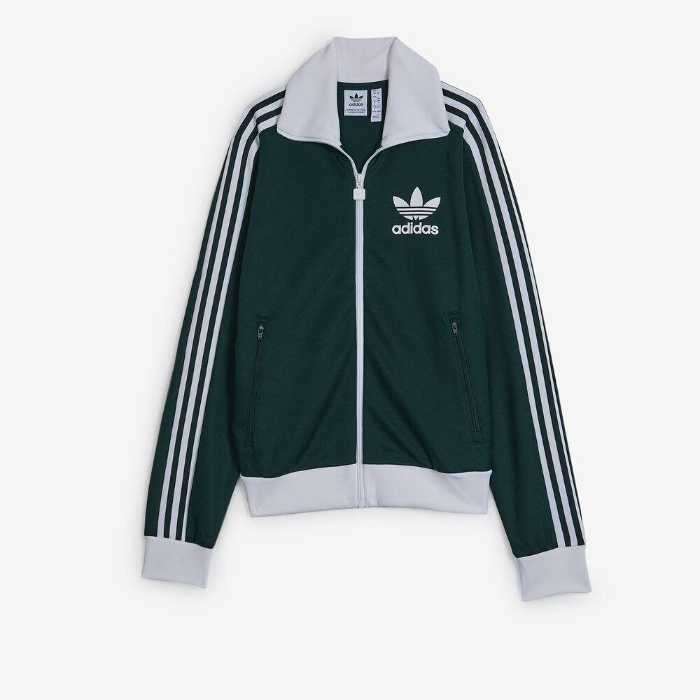 ADIDAS ORIGINALS JACKET FZ ADICOLOR CLASSICS GREEN/WHITE JACKETS