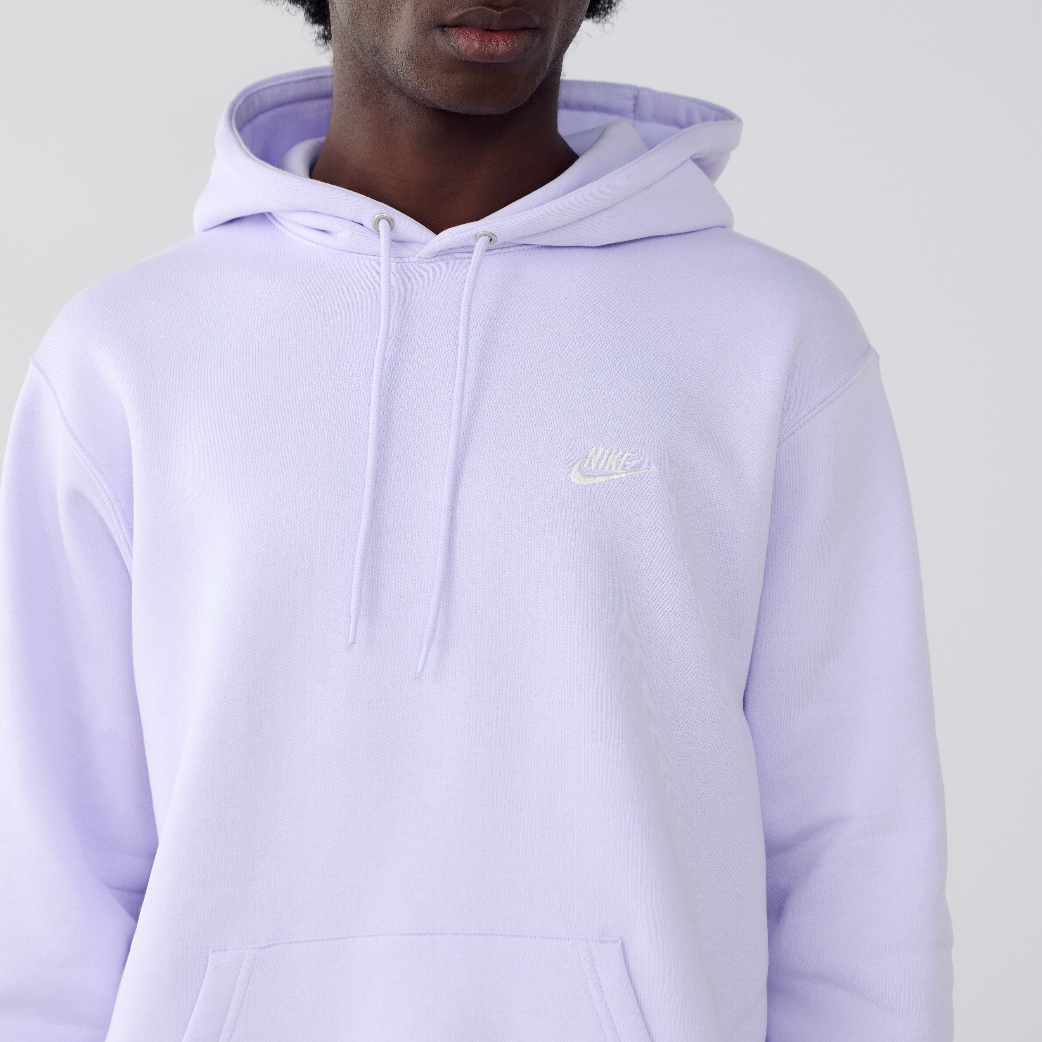 Hoodie Club Small Logo  Lilas/blanc