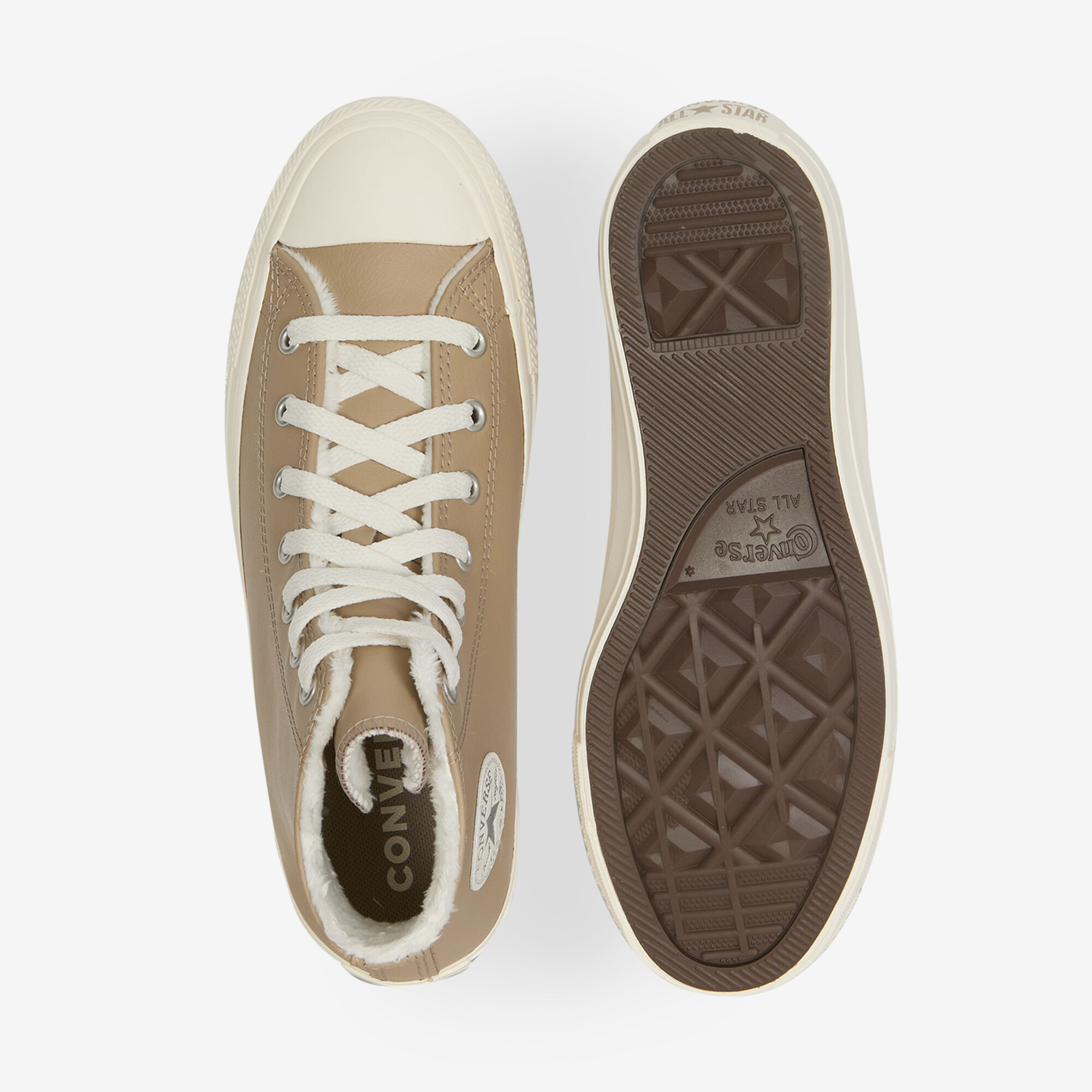 Chuck Taylor All Star Leather + Fuzzy Lining - vue 9