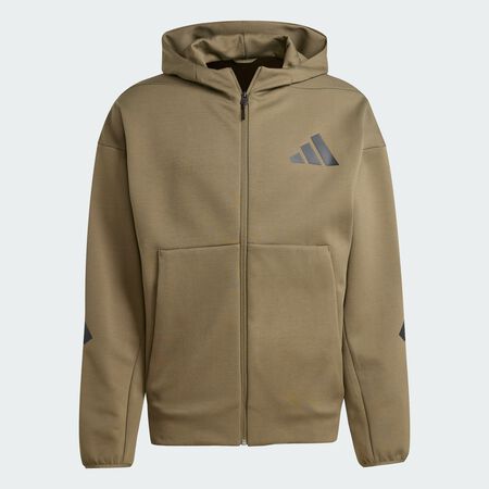 ADIDAS ORIGINALS Z.N.E. Full-Zip Hooded Track Jacket Olive Strata MEN