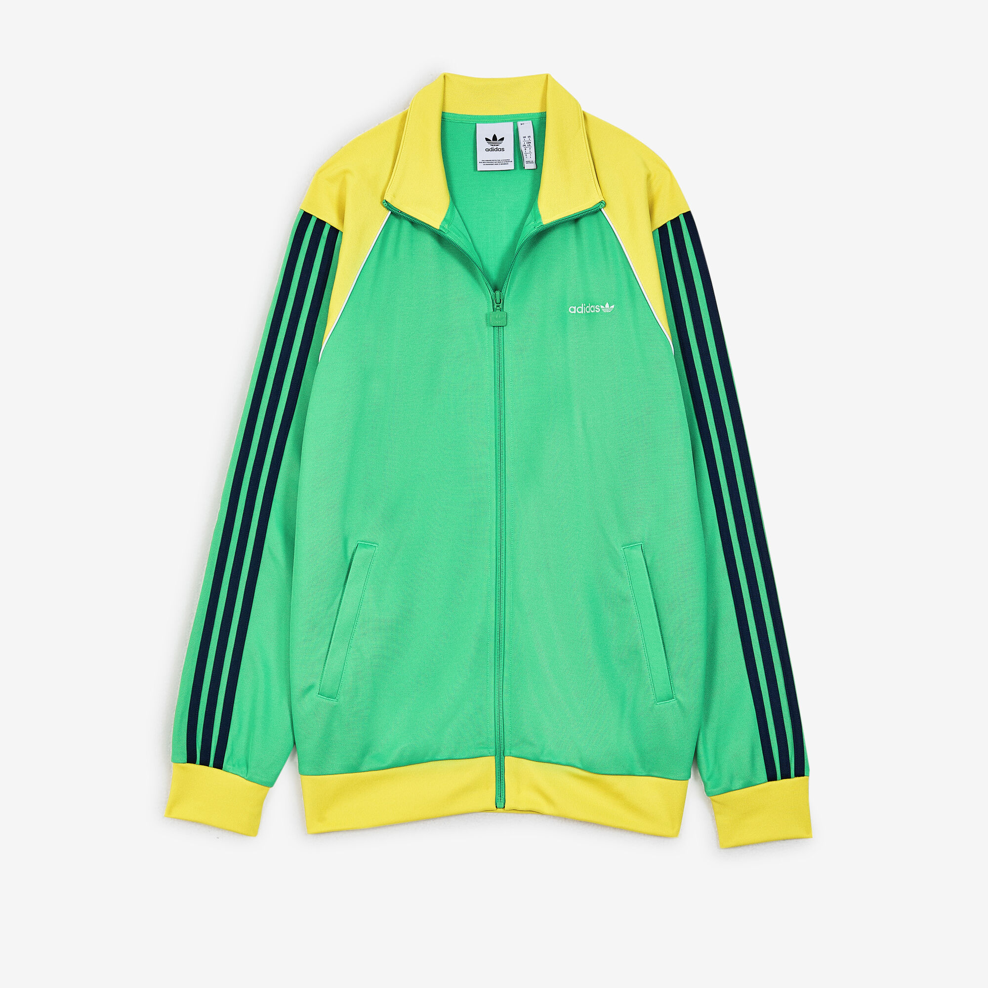 ADIDAS ORIGINALS JACKET FZ TRACKTOP ADICOLOR GREEN/YELLOW