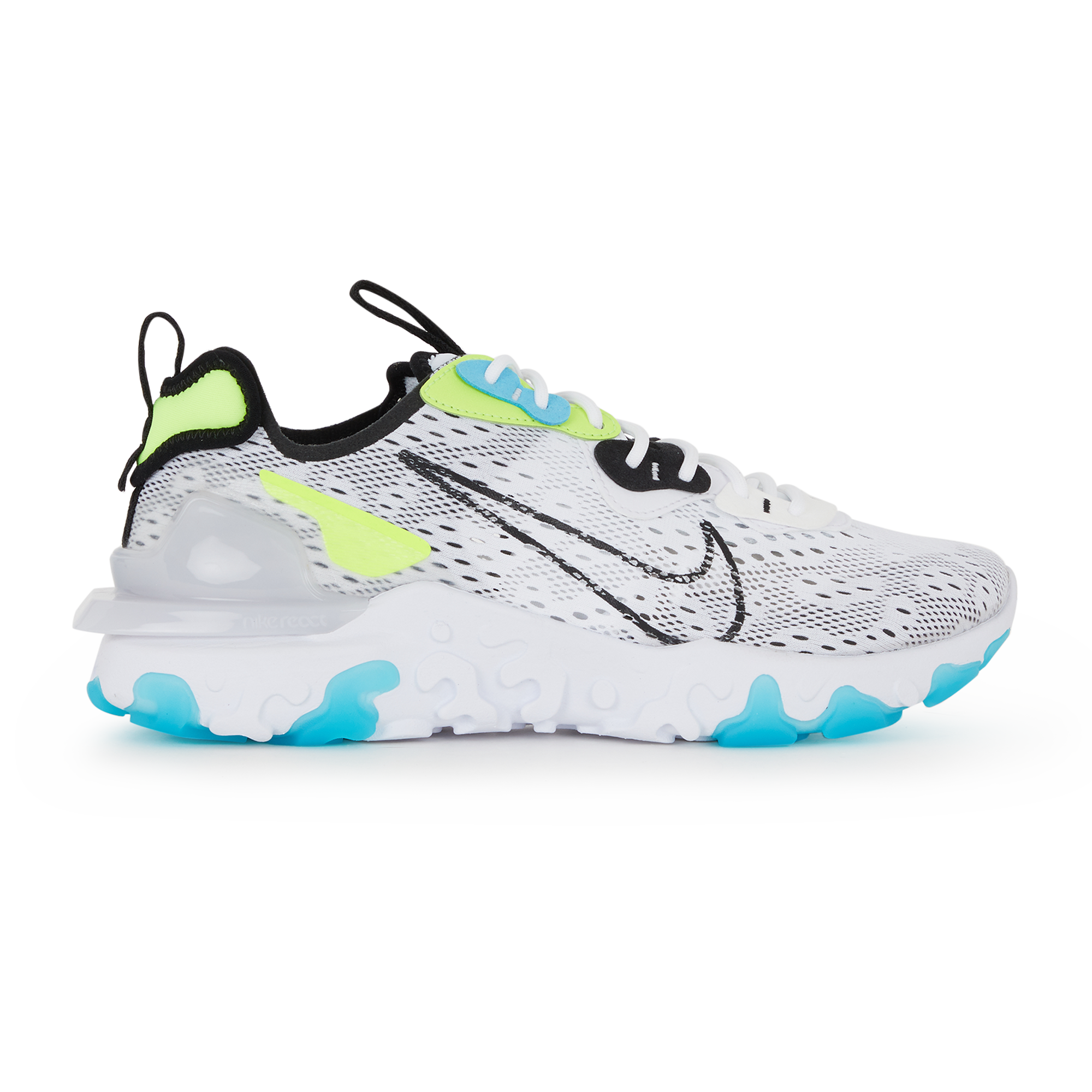 nike react jaune et blanche