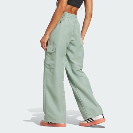 ADIDAS ORIGINALS Pantalon cargo toile Essentials Silver Green FEMME