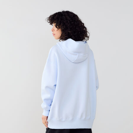 NIKE HOODIE PHOENIX LONG OVERSIZED BLUE/WHITE WOMEN