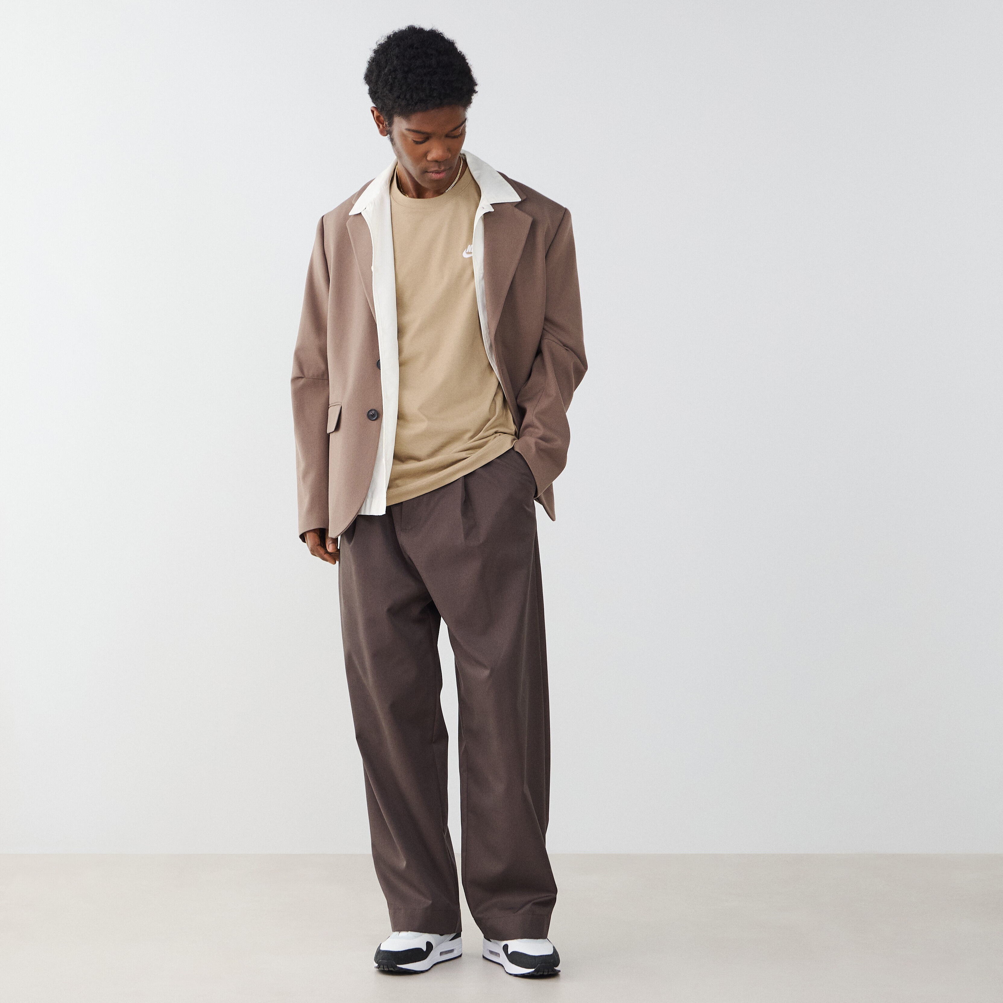 Tee Shirt Club  Beige/blanc