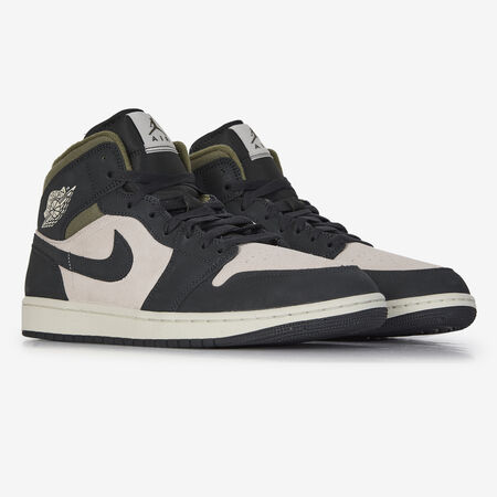 JORDAN AIR JORDAN 1 MID SE BLACK/KHAKI MEN