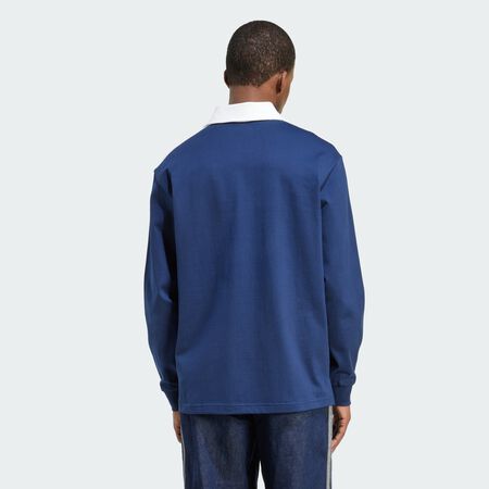ADIDAS ORIGINALS Adicolor Rugby Polo Shirt Night Indigo / White MEN