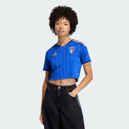 ADIDAS PERFORMANCE Italy 26 Home Cropped Jersey Bold Blue WOMEN