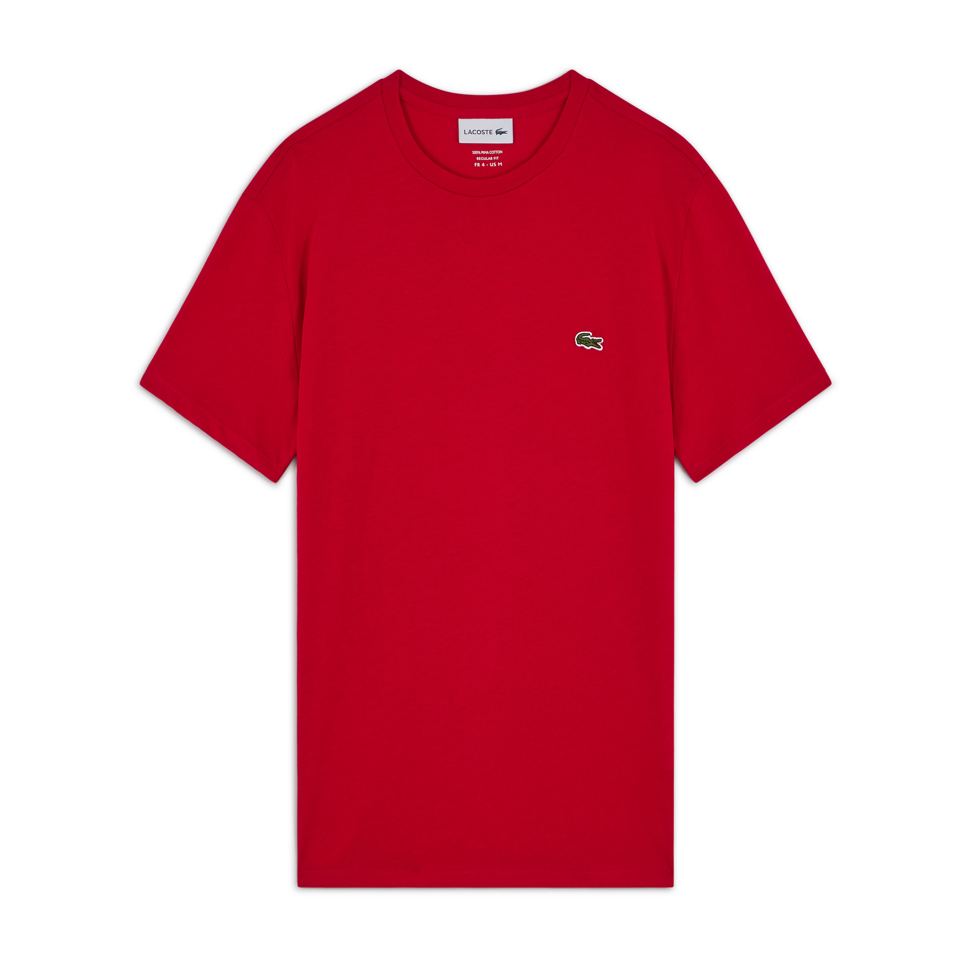 T shirt lacoste homme rouge Clearance