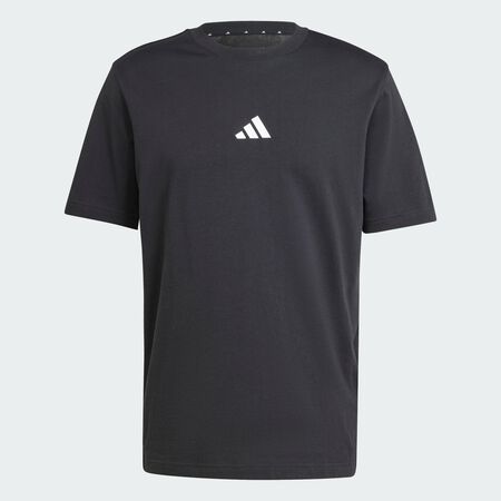 Essentials Small Logo Single Jersey Tee : Black / White