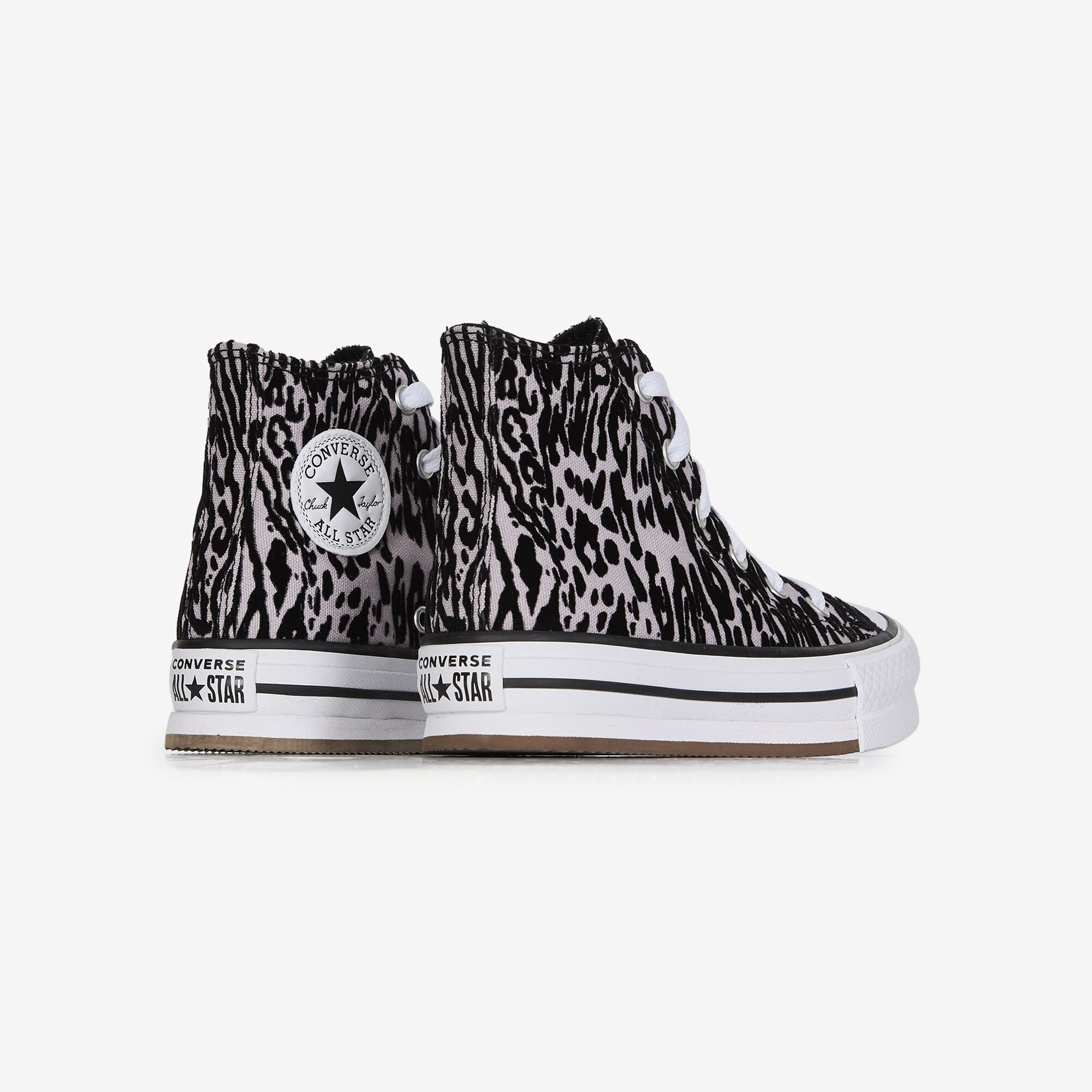 Chuck Taylor All Star EVA Lift Platform Flocked Leopard Print - vue 4