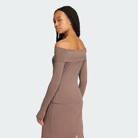 ADIDAS ORIGINALS Haut MANCHES LONGUES ÉPAULES DÉNUDÉES Earth Strata FEMME