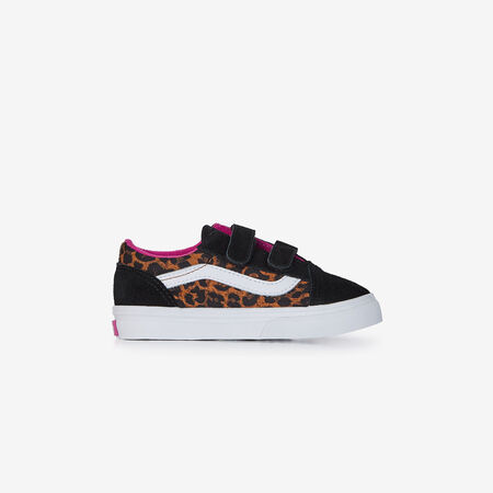 VANS old skool OLD SKOOL V LEOPARD BLACK/PINK BABIES